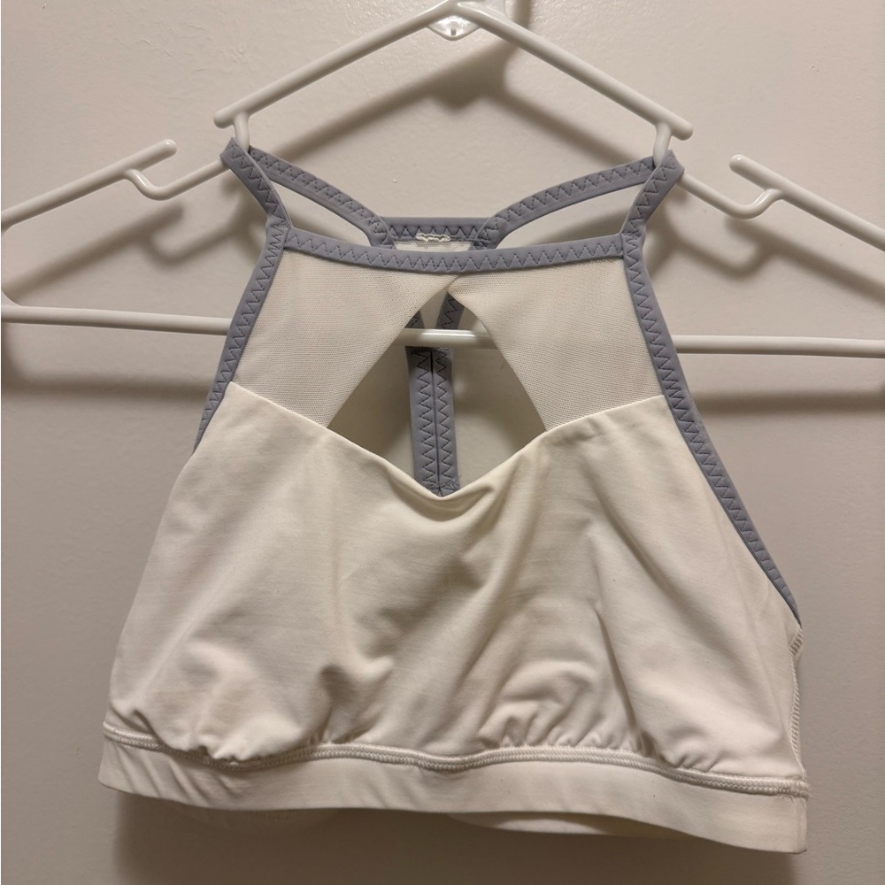 Lululemon Pedal Pace Bra White / Silver Fox